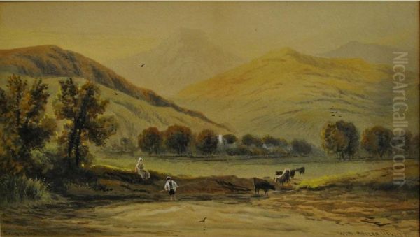 Skiddaw Oil Painting by William Muller Hewitt