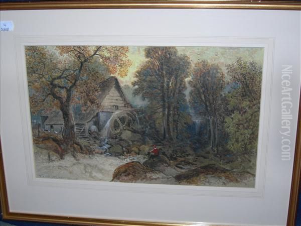 An Oldwatermill Oil Painting by William Muller Hewitt