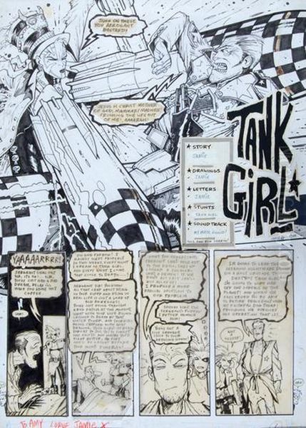 Tank Girl, 1989 Oil Painting by James Hewlett