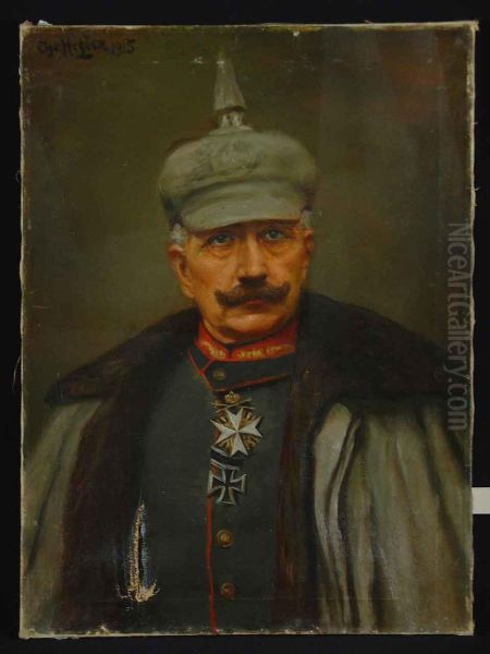 Wilhelm Ii. Oil Painting by Christian Heyden