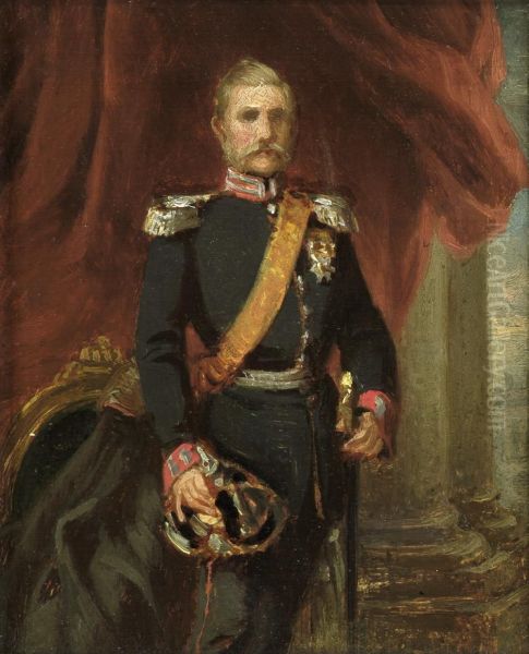 Bildnis Des Kronprinzen Friedrich Wilhelm Oil Painting by Otto Johann Heinrich Heyden