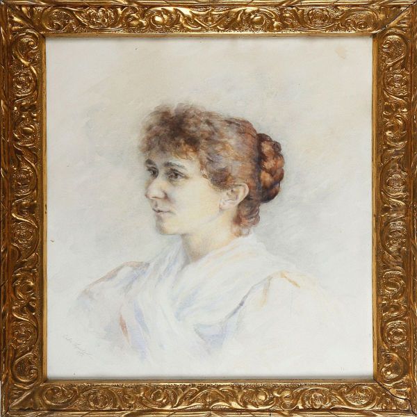 A Portrait Of Alady Oil Painting by Catharine L.M. Heyerdahl