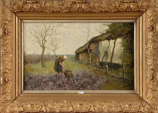 Fermiere Au Potager Oil Painting by Heyermans