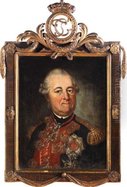 Portrait Des Kurfursten Karltheodor Oil Painting by Anton Hickel