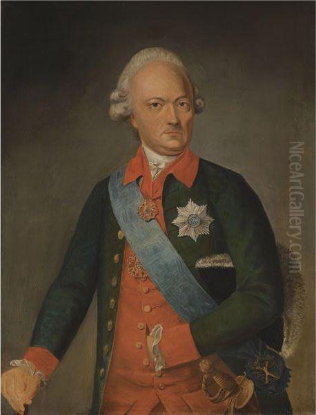 Portrait Of Prince Dmitry Golitsyn (1771-1844) Oil Painting by Joseph Hickel