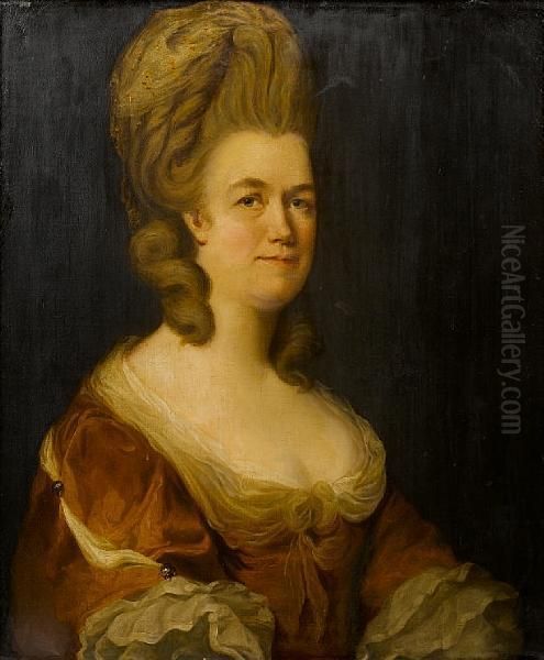 Portrait Of A Lady Oil Painting by Thomas Hickey