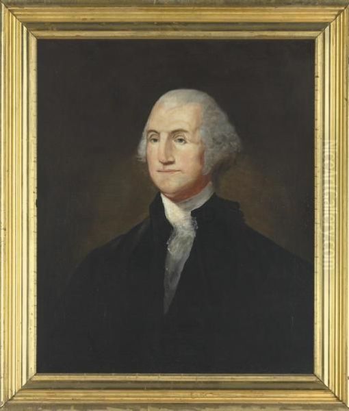 Portrait Of George Washington Oil Painting by Edward Hicks