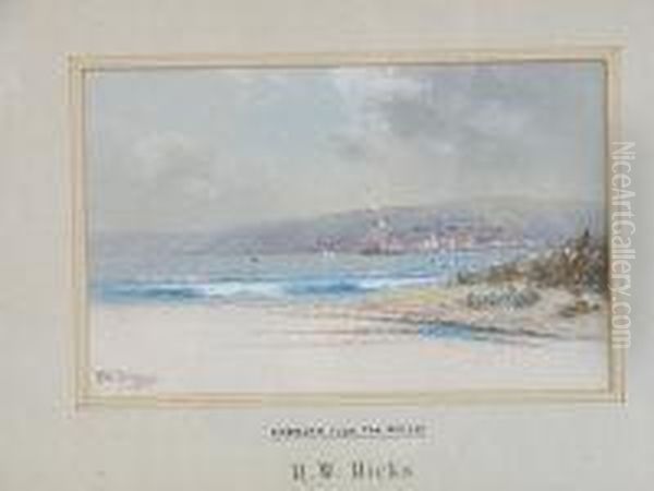 Exmouth From The Warren Oil Painting by Herbert William Hicks