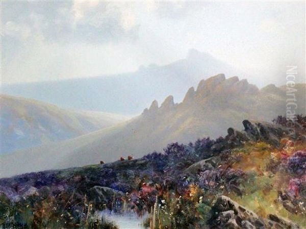 Dartmoor Oil Painting by Herbert William Hicks