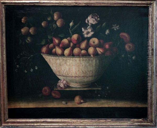 Bodegon De Frutas Oil Painting by Tomas Hiepes