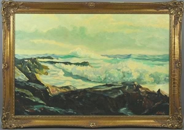 Seascape Oil Painting by Victor, William Higgins