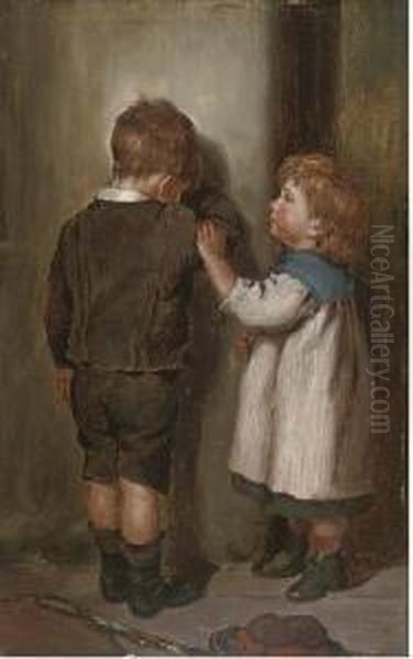 A Comforting Word Oil Painting by Arthur Hill