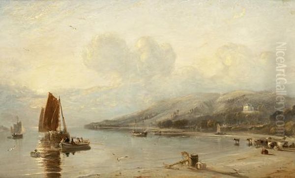 Gareloch Oil Painting by David Octavius Hill