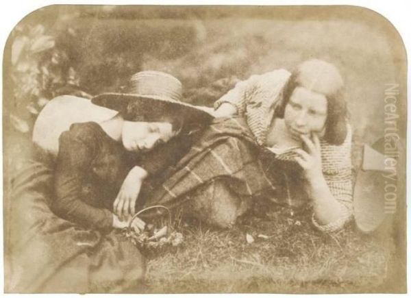 Mary And Margaret Mccandlish Oil Painting by David Octavius Hill