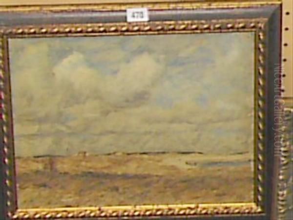 Cloudy Sky Studland Oil Painting by James Stevens Hill