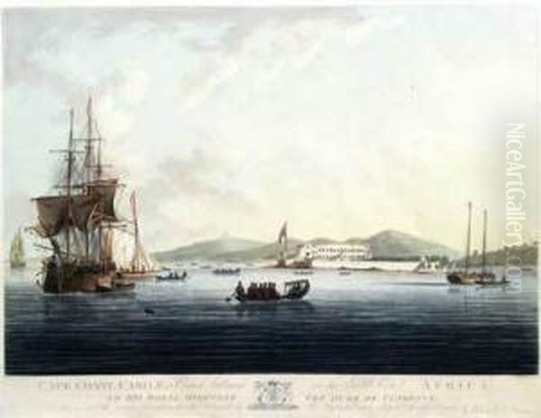 Dixcove, A British Settlement On The Gold Coast Africa Oil Painting by John Hill