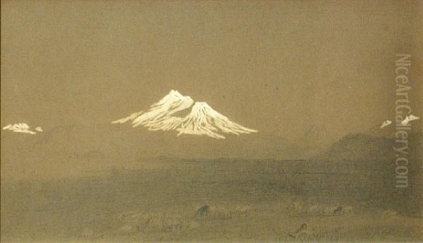 Mt. Shasta, California Oil Painting by John Henry Hill