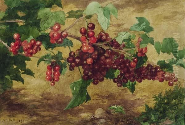 Currants Oil Painting by John Henry Hill