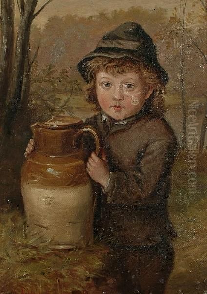 The Empty Pitcher Oil Painting by Justus Hill