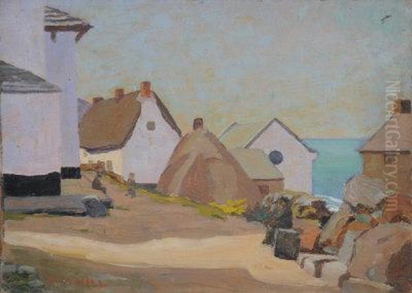 Seaside Village. Oil Painting by Philip Maurice Hill