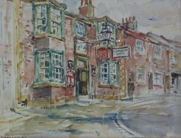 White Swan Hotel Oil Painting by Rowland Henry Hill