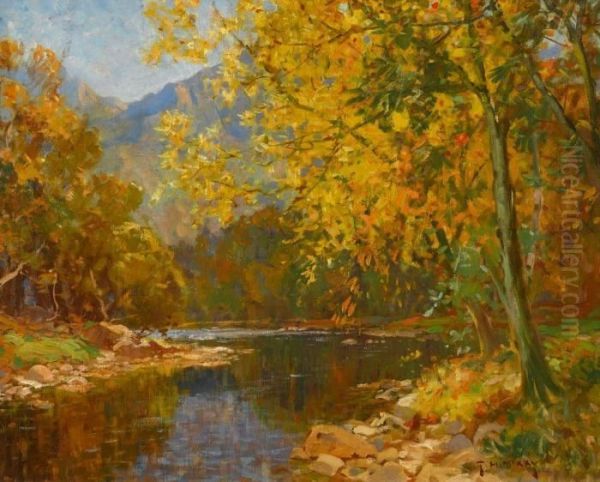 Autumn Oil Painting by Thomas J. Hill