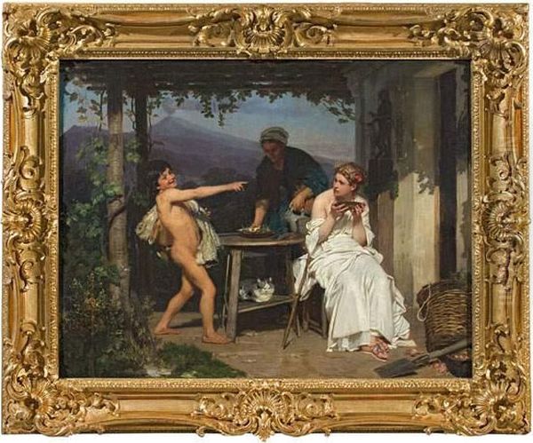 Demeter Moquee Par Abas. Oil Painting by Eugene-Ernest Hillemacher