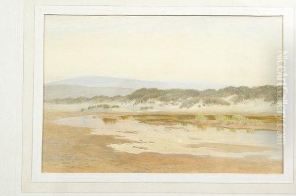 Dunes At Low Tide Oil Painting by William Egerton Hine