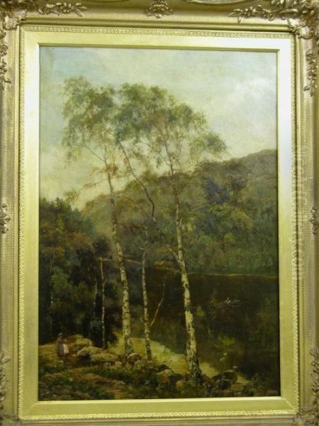 Loch Katrine Oil Painting by Theodore Hines