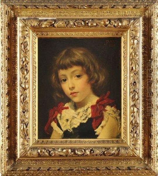 Portrait De Paul Oil Painting by Auguste Alexandre Hirsch