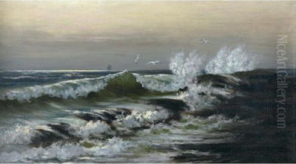 Stormy Waters Oil Painting by Claude Raguet Hirst