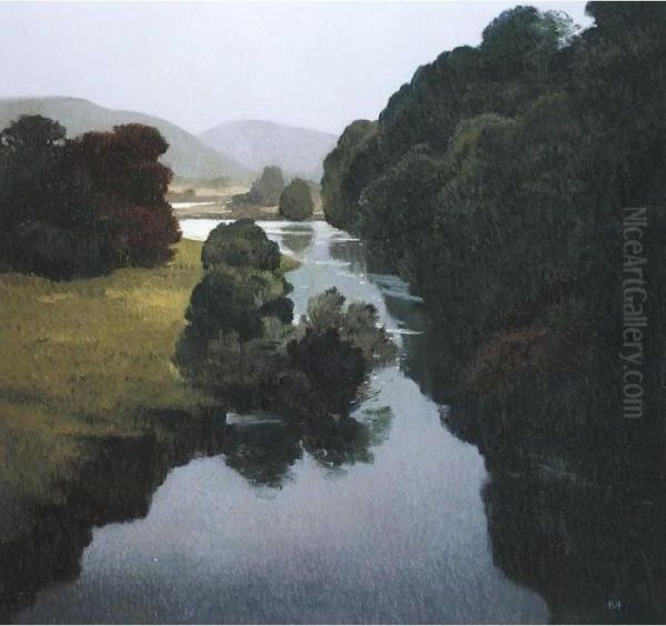 The Blackwater, Lismore Oil Painting by Michael Conrad Hirt