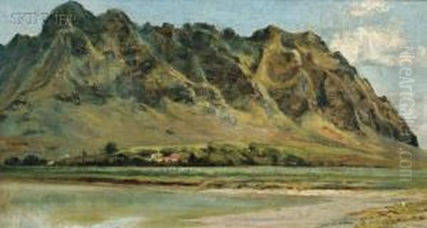 View Of A Hawaiian Valley, Oahu Oil Painting by David Howard Hitchcock