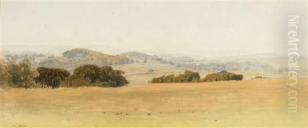 Cowdray Park Oil Painting by Henry George Hine