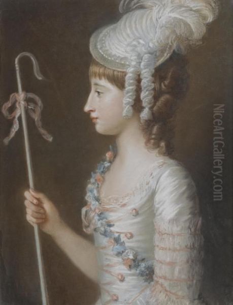 Portrait Of Lady Caroline Anne Brudenell-bruce Oil Painting by Mary Hoare