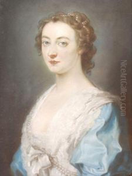 Portrait Of A Lady Oil Painting by Hoare, William, of Bath