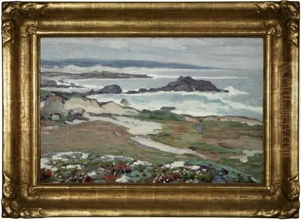 Monterey Coast Oil Painting by Clark Hobart