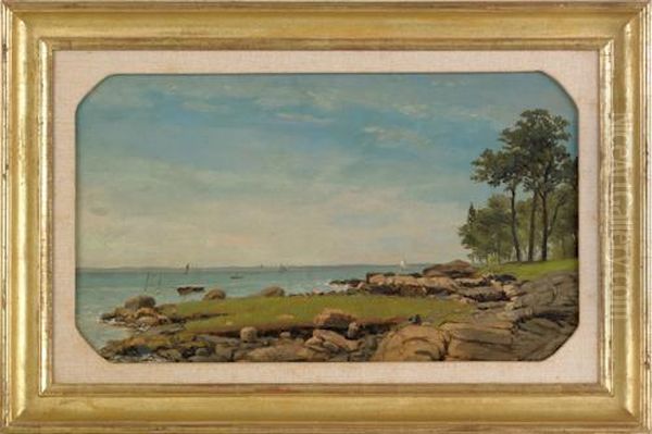 Coastal Scene Oil Painting by George Thompson Hobbs