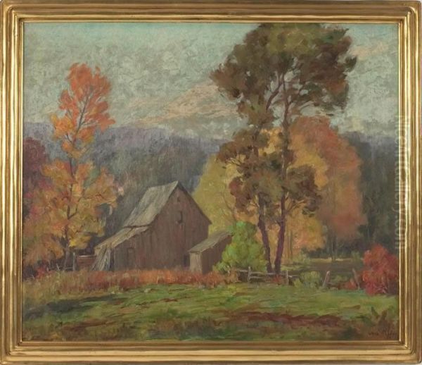 Autumn Landscape Oil Painting by Jess Carl Hobby