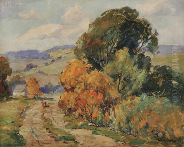 Early Autumn Oil Painting by Jess Carl Hobby