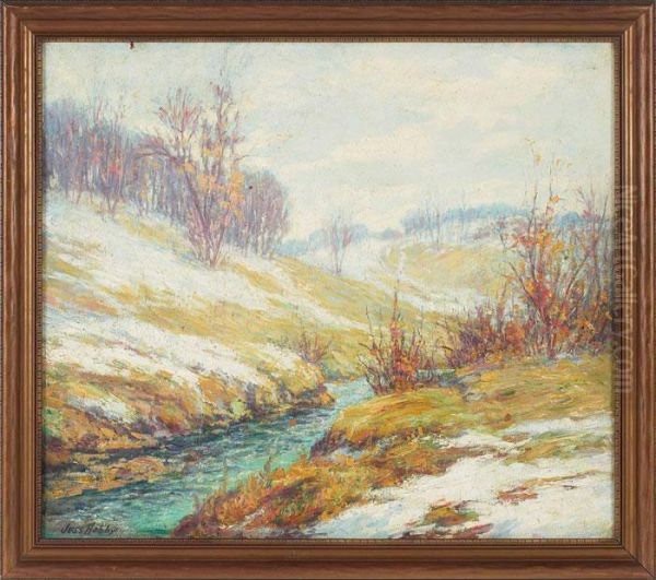 Spring Thaw Oil Painting by Jess Carl Hobby