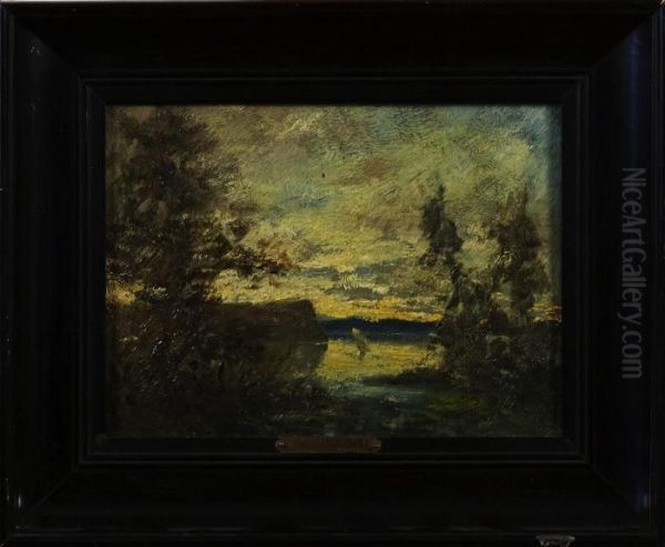 Tillskriven Oil Painting by Johan Fredrik Hockert