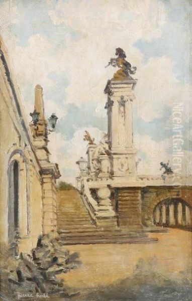 Escaliers Du Pont Alexandre Iii Oil Painting by Pierre Hode