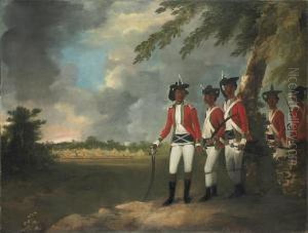 A Camp Of A Thousand Men Oil Painting by William Hodges