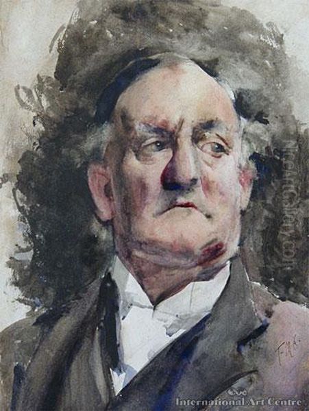 Portrait Of A Judge Oil Painting by Frances Mary Hodgkins