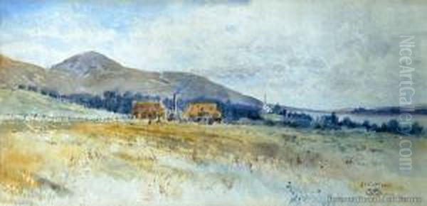 At East Taieri Oil Painting by William Matthew Hodgkins