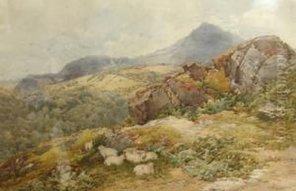 Moel Siabot.n.w. Oil Painting by George Hodgson