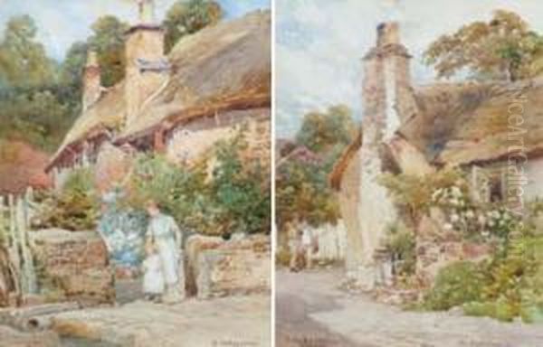 At Cockington Oil Painting by George Hodgson