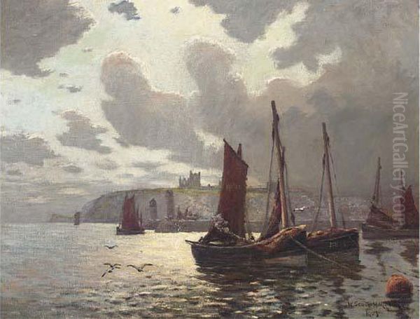 A Sparkling Morning, Whitby Oil Painting by William Scott Hodgson