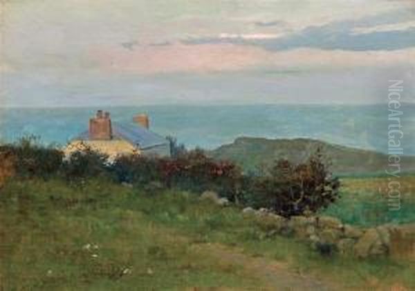 Shinnecock Landscape Oil Painting by Arthur Hoeber